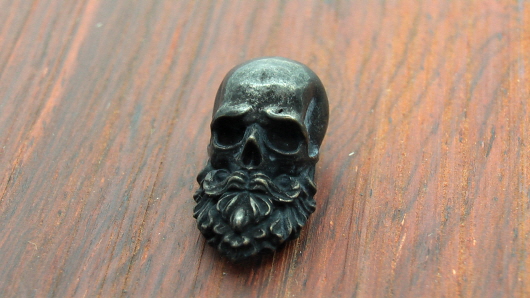 Beard Skull Bead(수염 해골 비드) - Black
