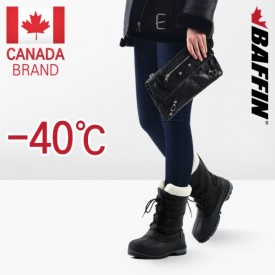 (배핀 신발) 캐나다 블랙 여성 방한화 방한신발