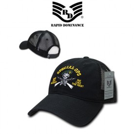 Rapid Dominance R310 Relaxed Trucker Caps, Spec Ops, Black 
