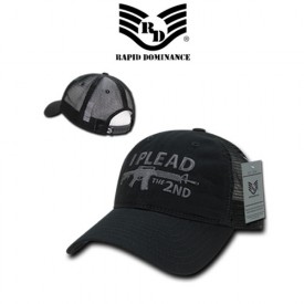 Rapid Dominance R305 Relaxed Trucker USA, I Plead 2nd, Black 