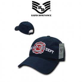 Rapid Dominance R102 Relaxed Cotton Caps Fire Dept Navy 