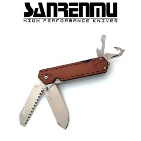 SANRENMU 7117LUX MultiFunction Folding Knife 7 Series [브론즈] 