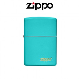 ZIPPO 49454ZL Classic Flat Turquoise Logo 