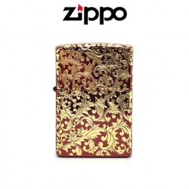 ZIPPO  5D Etching Arabesque Ion Red