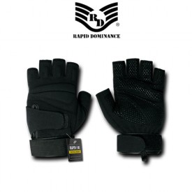 Rapid Dominance T23 Half Finger Glove, Black 