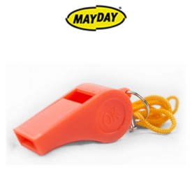 MAYDAY Plastic Whistle With Lanyard 