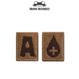 [Iron Romeo] Bloodtype RH+A,B,O,AB : 041~044 아이언 로미오 아크부대 9진 혈액형 패치 