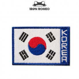 [IRON ROMEO] Korea Flag (Blue) 8x5  - 063 태극기 (블루) 