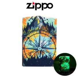 ZIPPO 49805 Compass Design Glow 