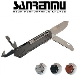 [무료 이니셜 각인] SANRENMU 7117LUX MultiFunction Folding Knife 7 Series 